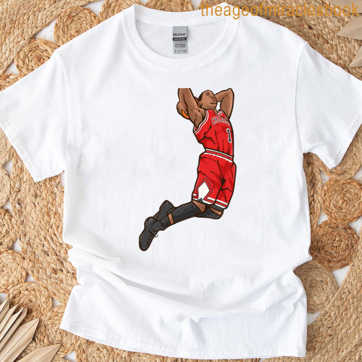 Derrick Rose Dunk Cartoon T-shirt