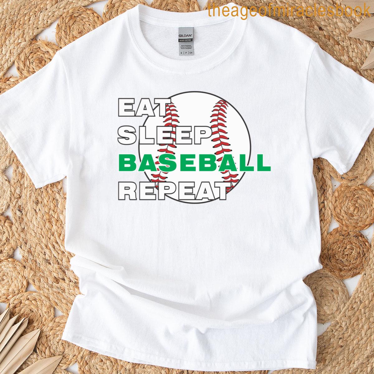 Eat Sleep Baseball Repeat T-shirt