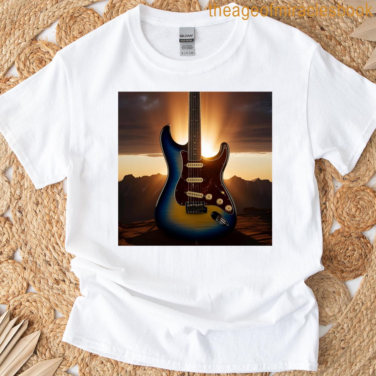 Electric Guitar At Sunset T-shirt