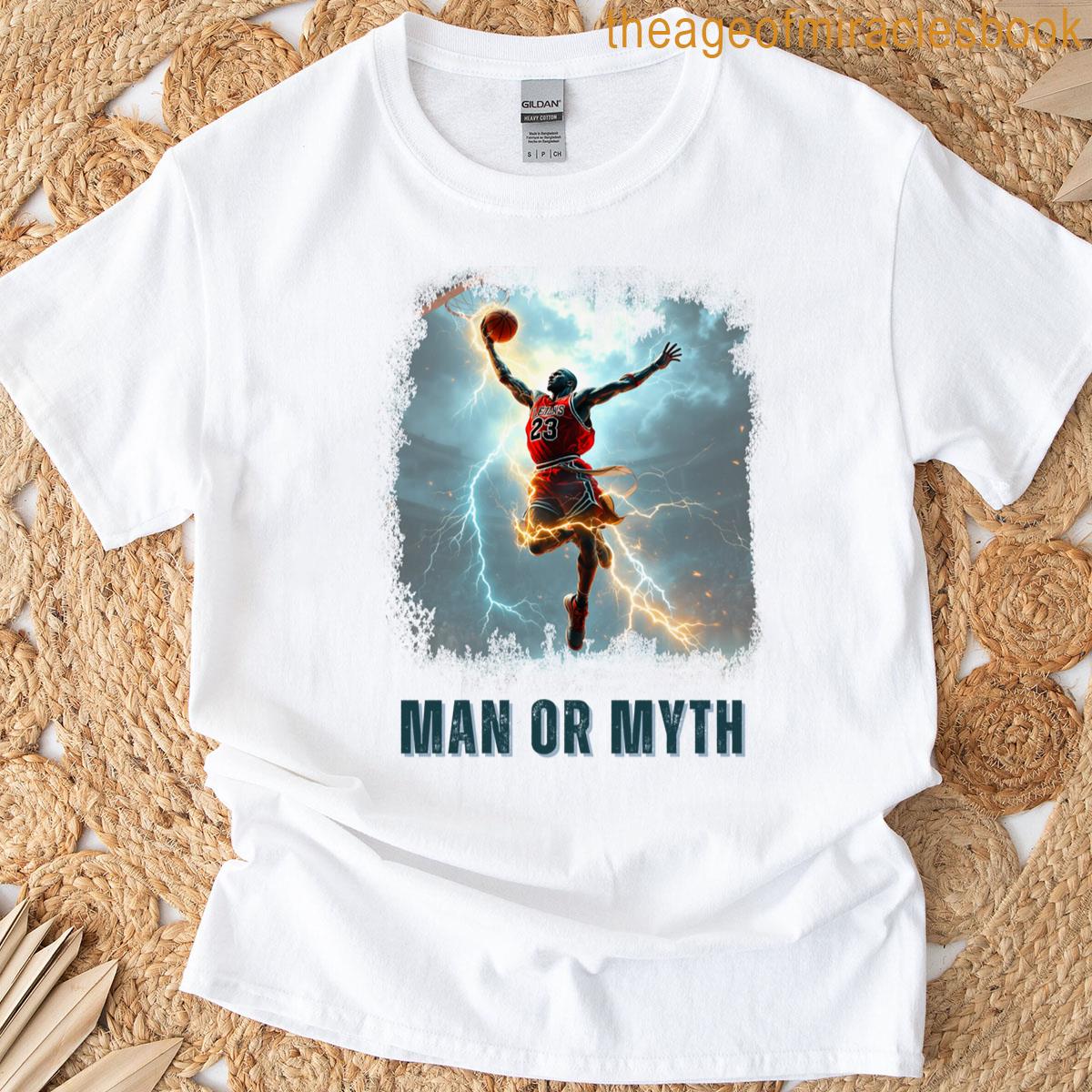 Man Or Myth – Electrifying Basketball Dunk T-shirt