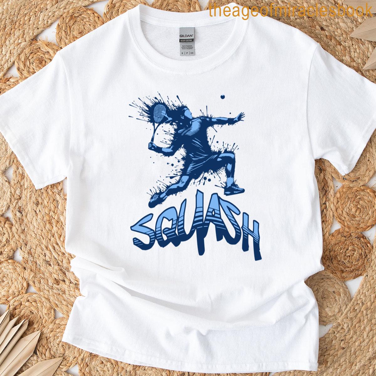 Squash Player Paint Splash Essential T-shirt