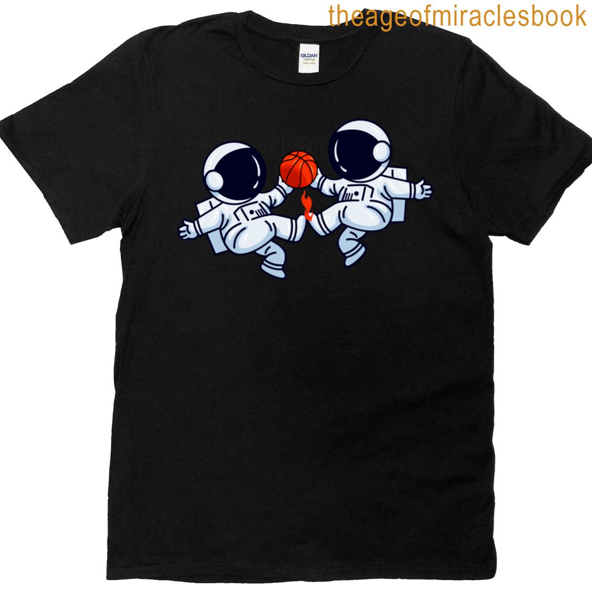 Basketball Astronauts Fun In Space T-shirt