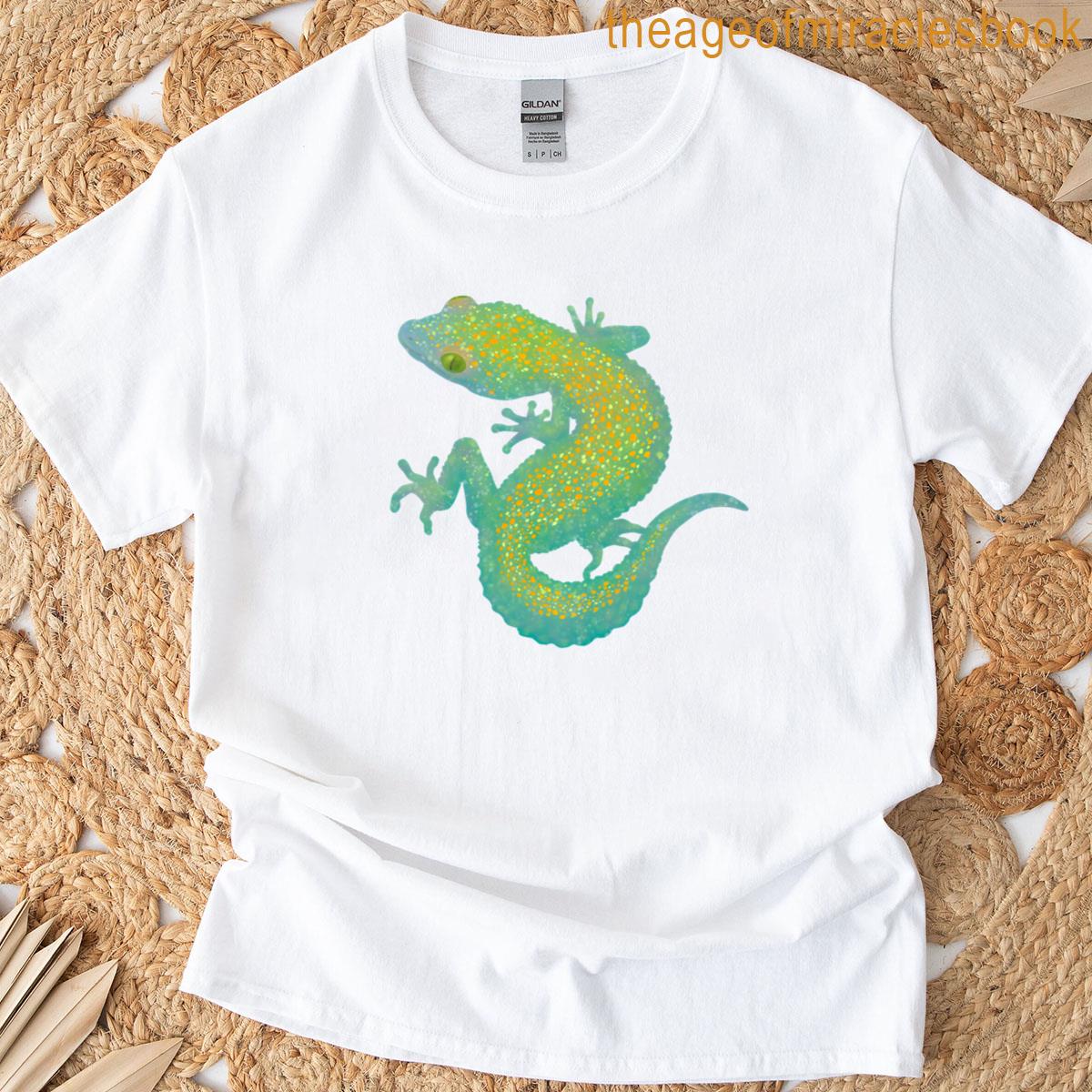 Cute Green Sticky Gecko T-shirt