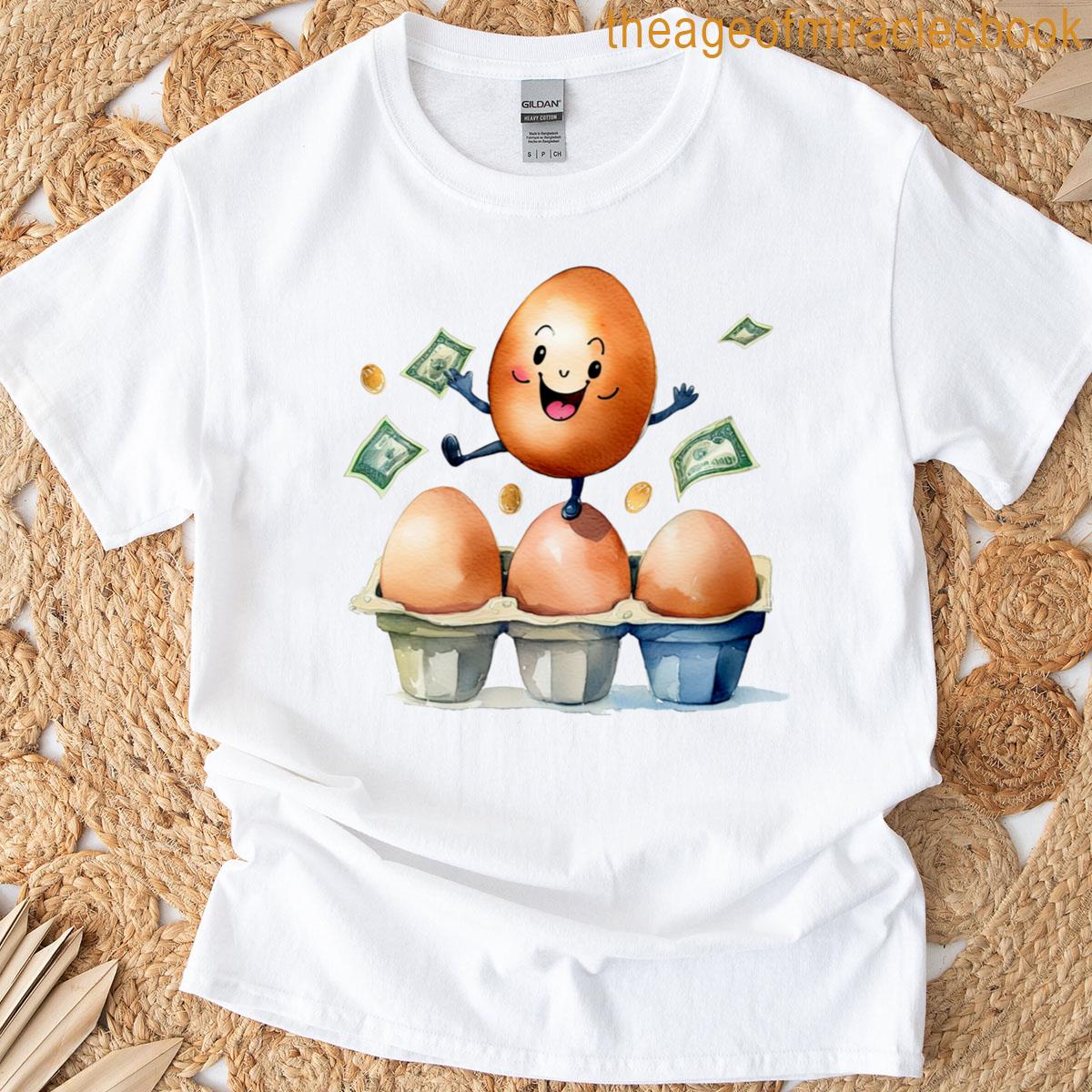 Cute Money Cartoon Egg T-shirt