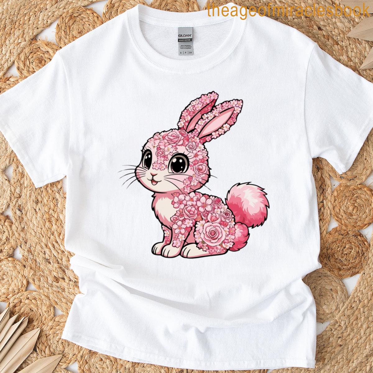 Kawaii Pink Bunny T-shirt