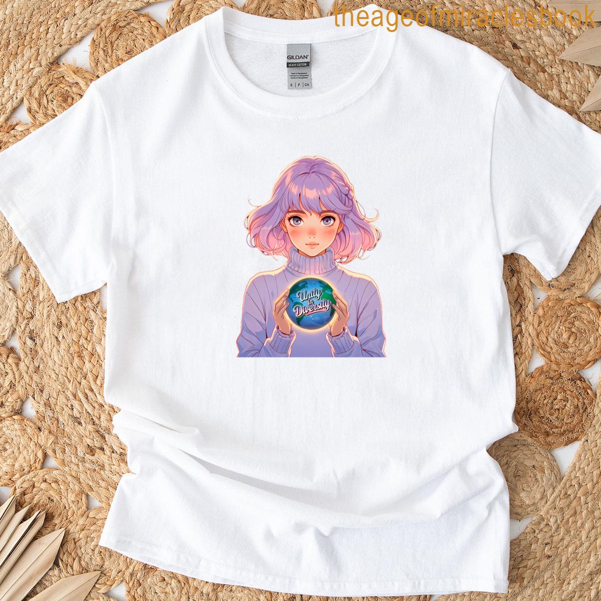Unity In Diversity – Anime Cosmic Glow T-shirt