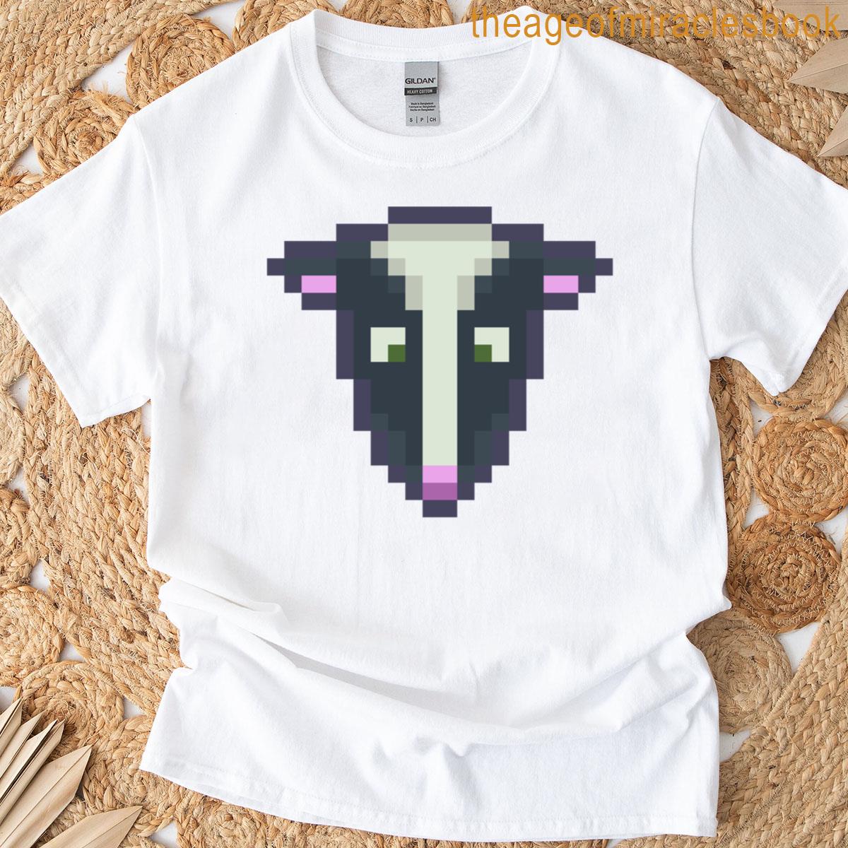 Cute Skunk Retro Pixel Art T-shirt