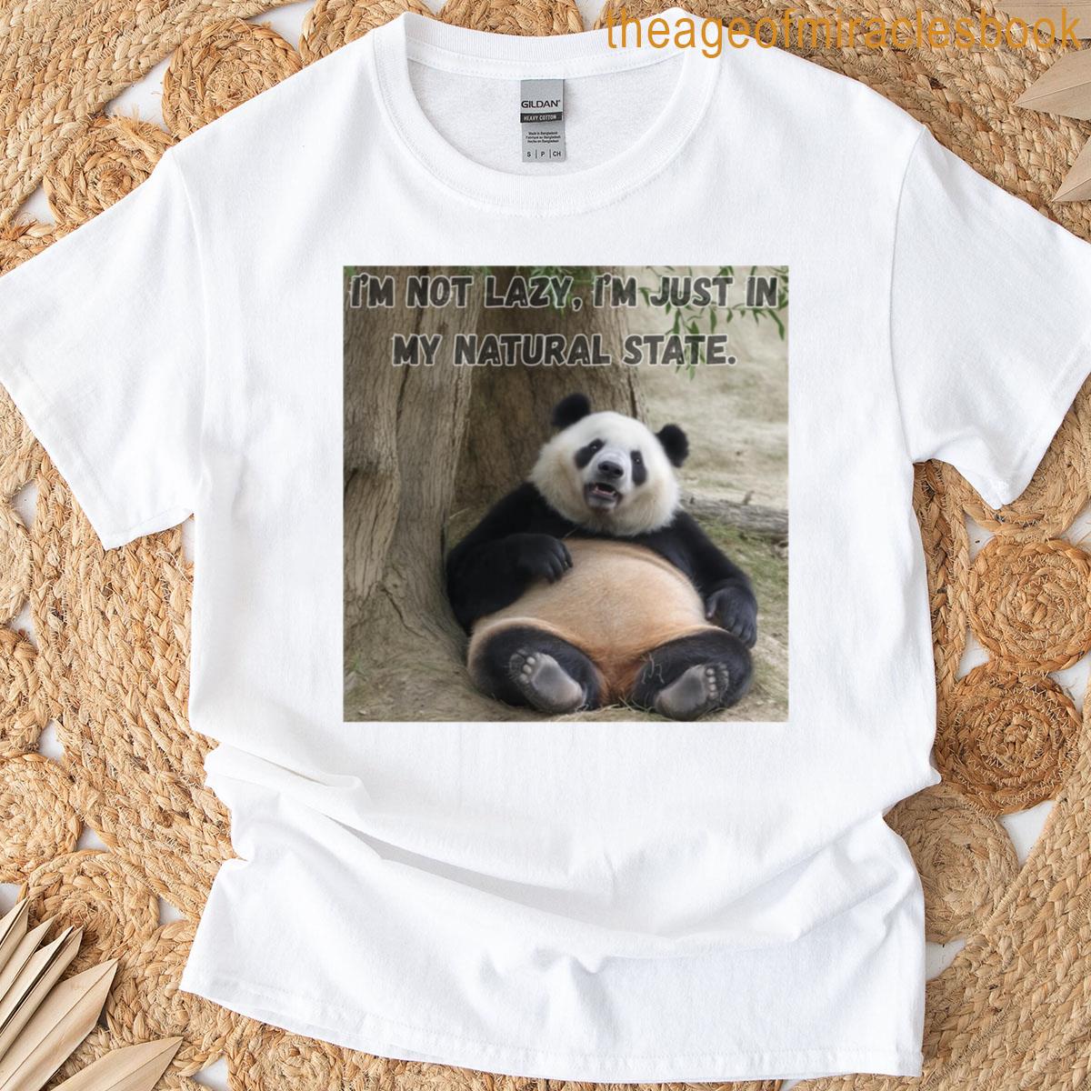 Lazy Panda Mood T-shirt