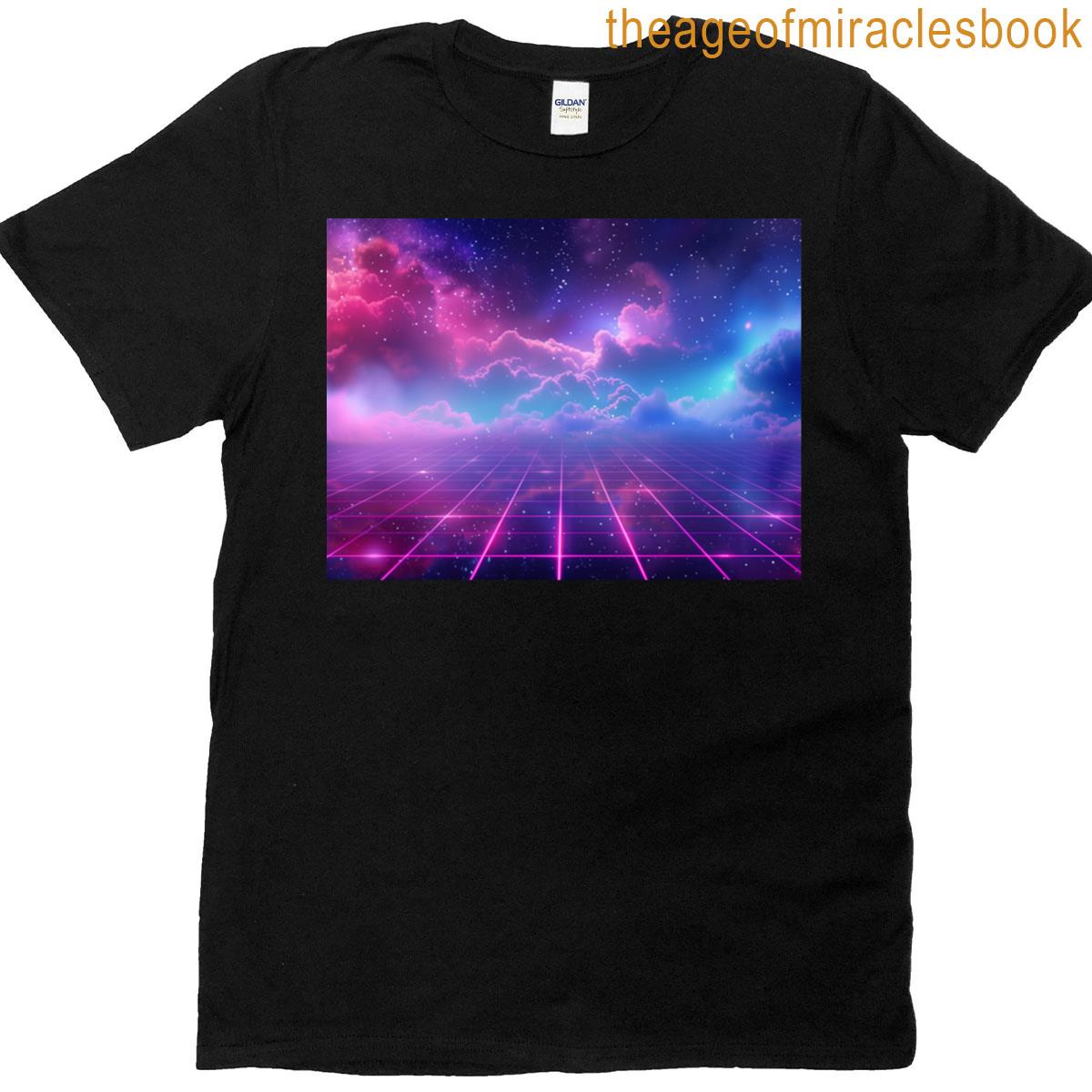 The Backdrop For The Banner Retro Wave Grid T-shirt