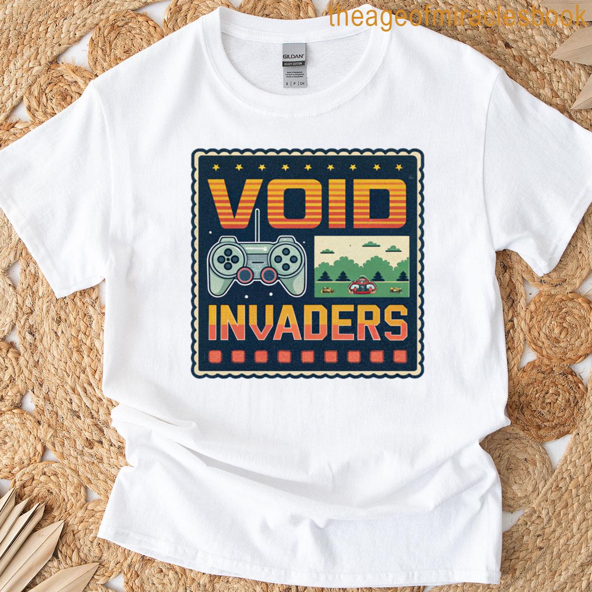 Void Invaders Retro Video Game T-shirt