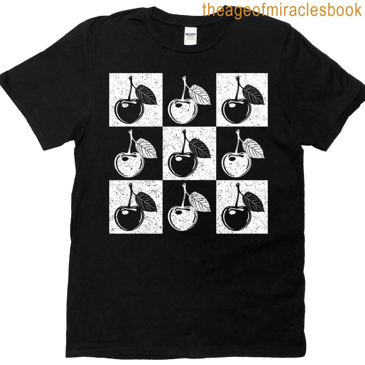White Pop Art Cherries T-shirt