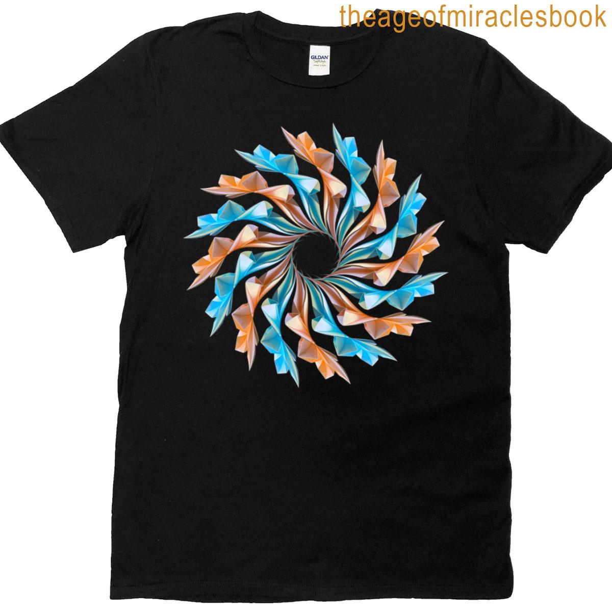Blue And Red Mandala T-shirt