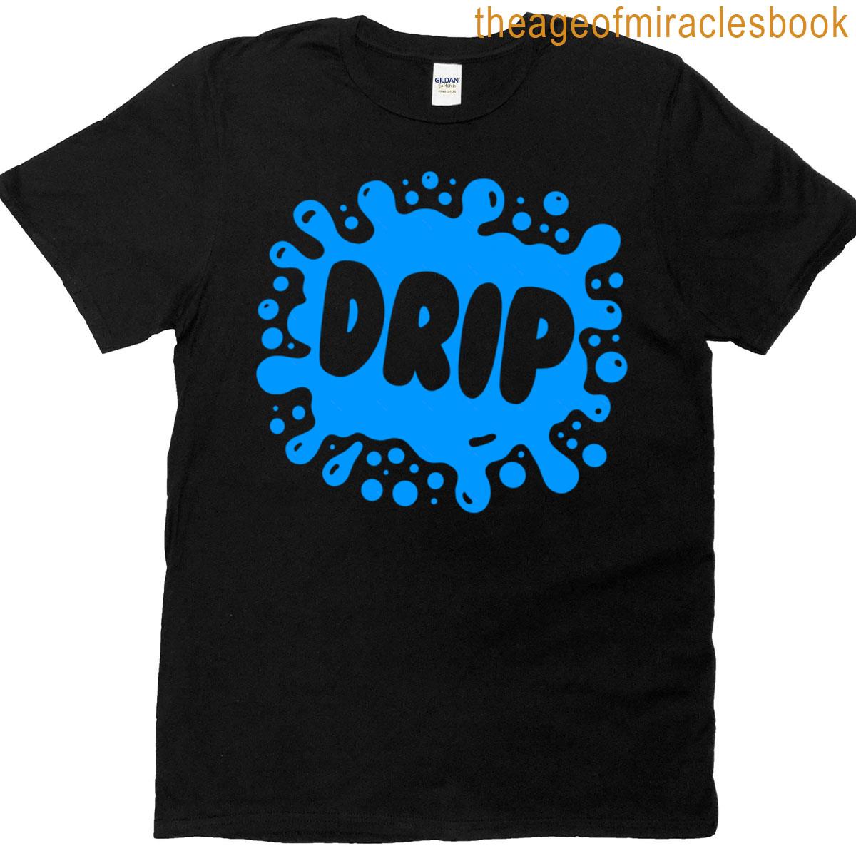 Drip Gen Alpha Blue Splat Design T-shirt