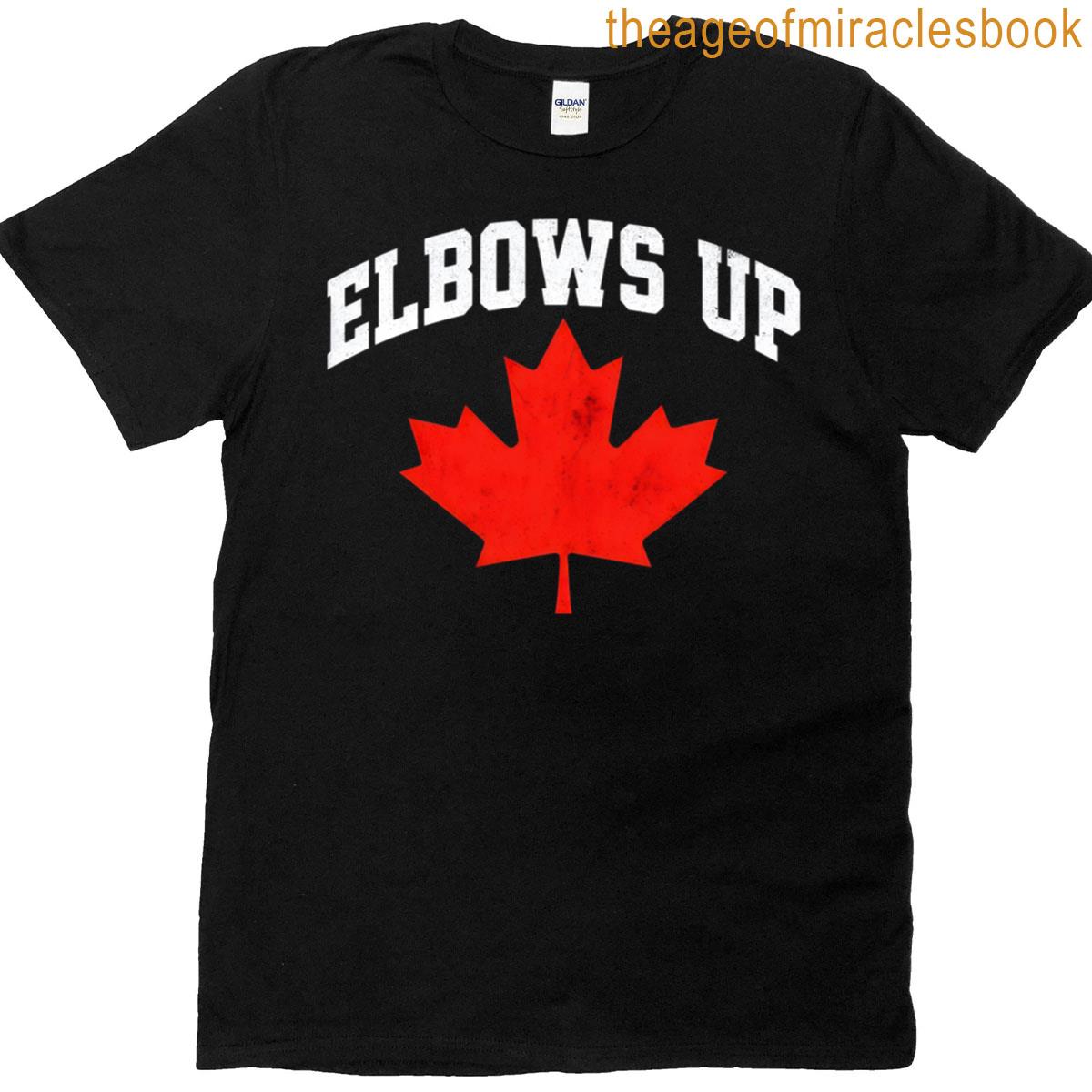 Elbows Up Canadian Flag Essential T-shirt