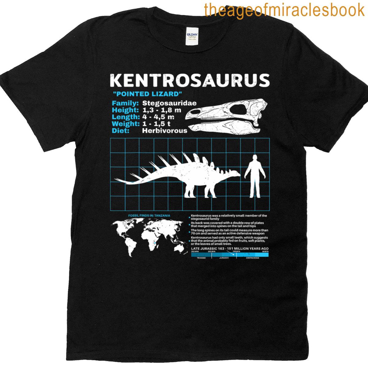 Kentrosaurus Fact Sheet Dinosaur Facts T-shirt