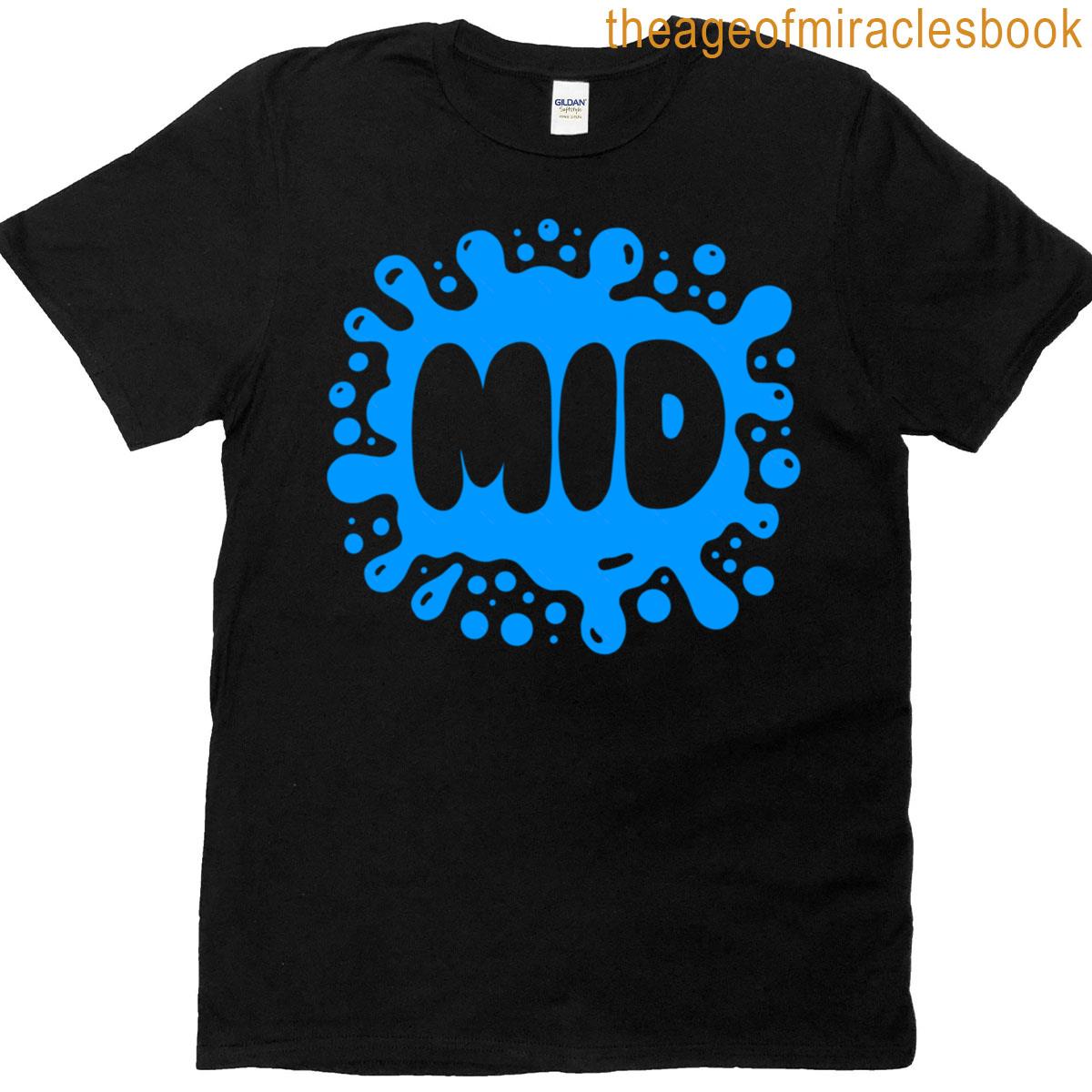 Mid Gen Alpha Blue Splat Design T-shirt