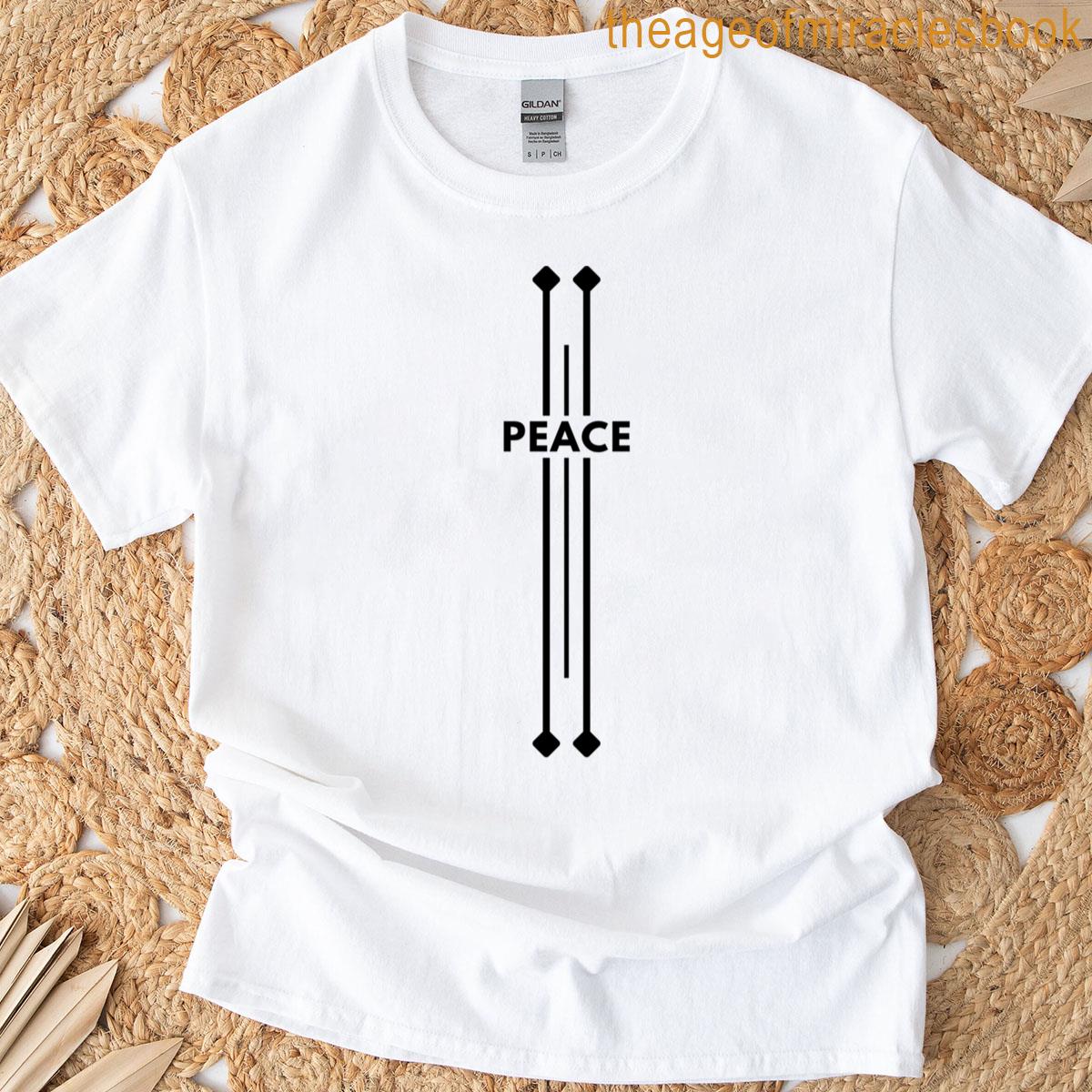 Minimalist Peace Symbol T-shirt