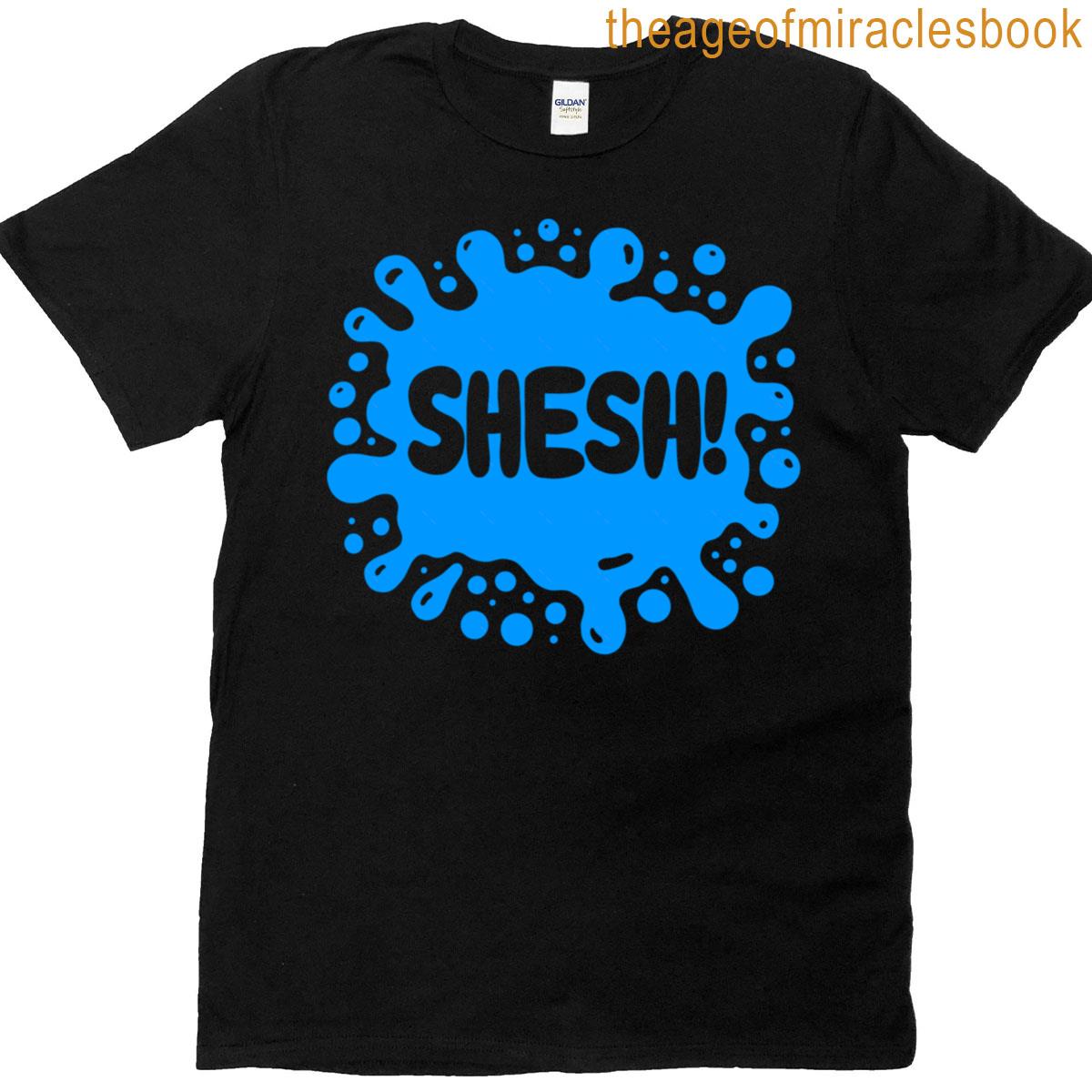 Shesh! Gen Alpha Blue Splat Design T-shirt
