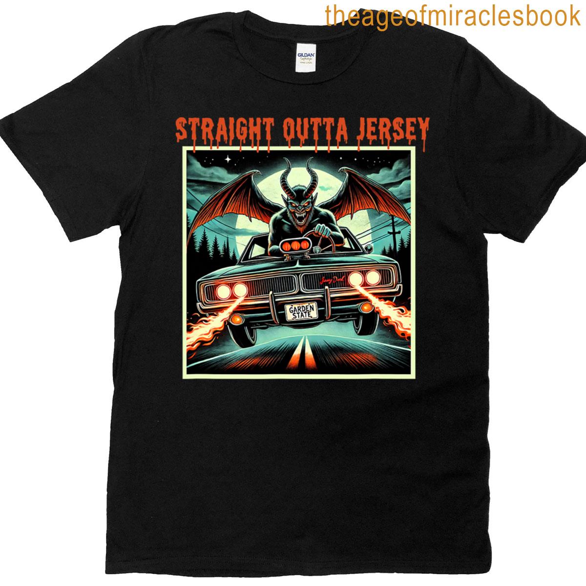 The Cruising Cryptid Jersey Devil Funny Tee T-shirt