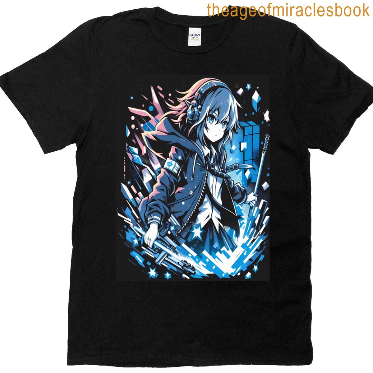 Cyber Warrior Blue Rebellion T-shirt