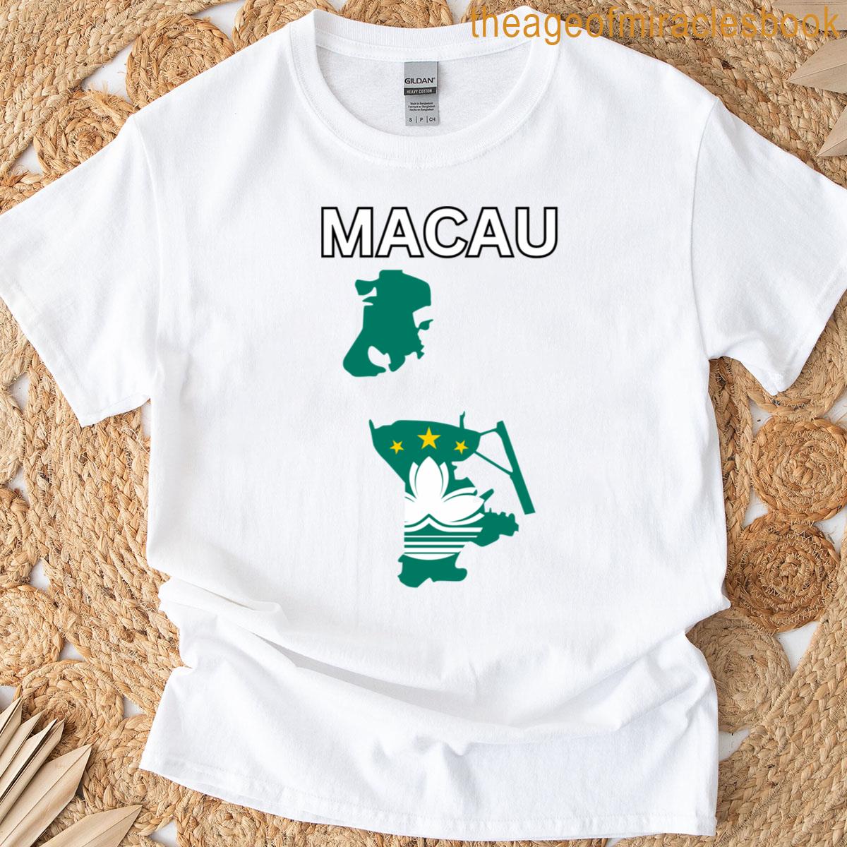 Macau Flag Map T-shirt
