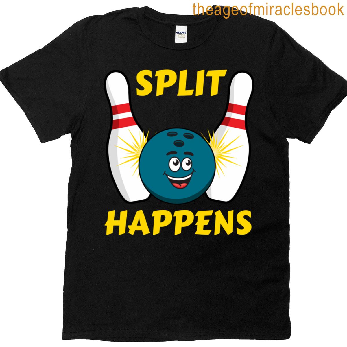 Split Happens Funny Bowling Split Pins T-shirt