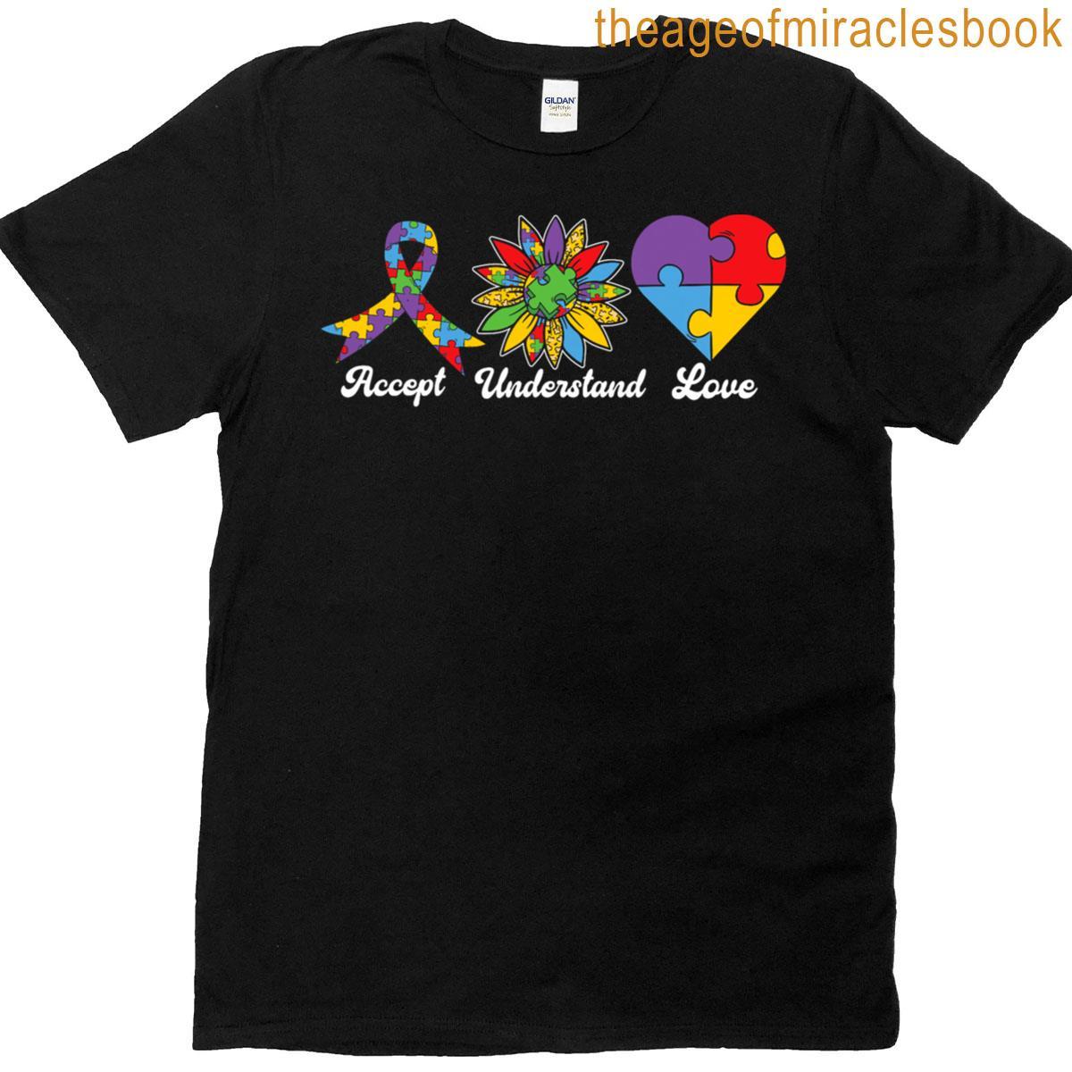 Autism Aware Sunflower Autism Support T-shirt