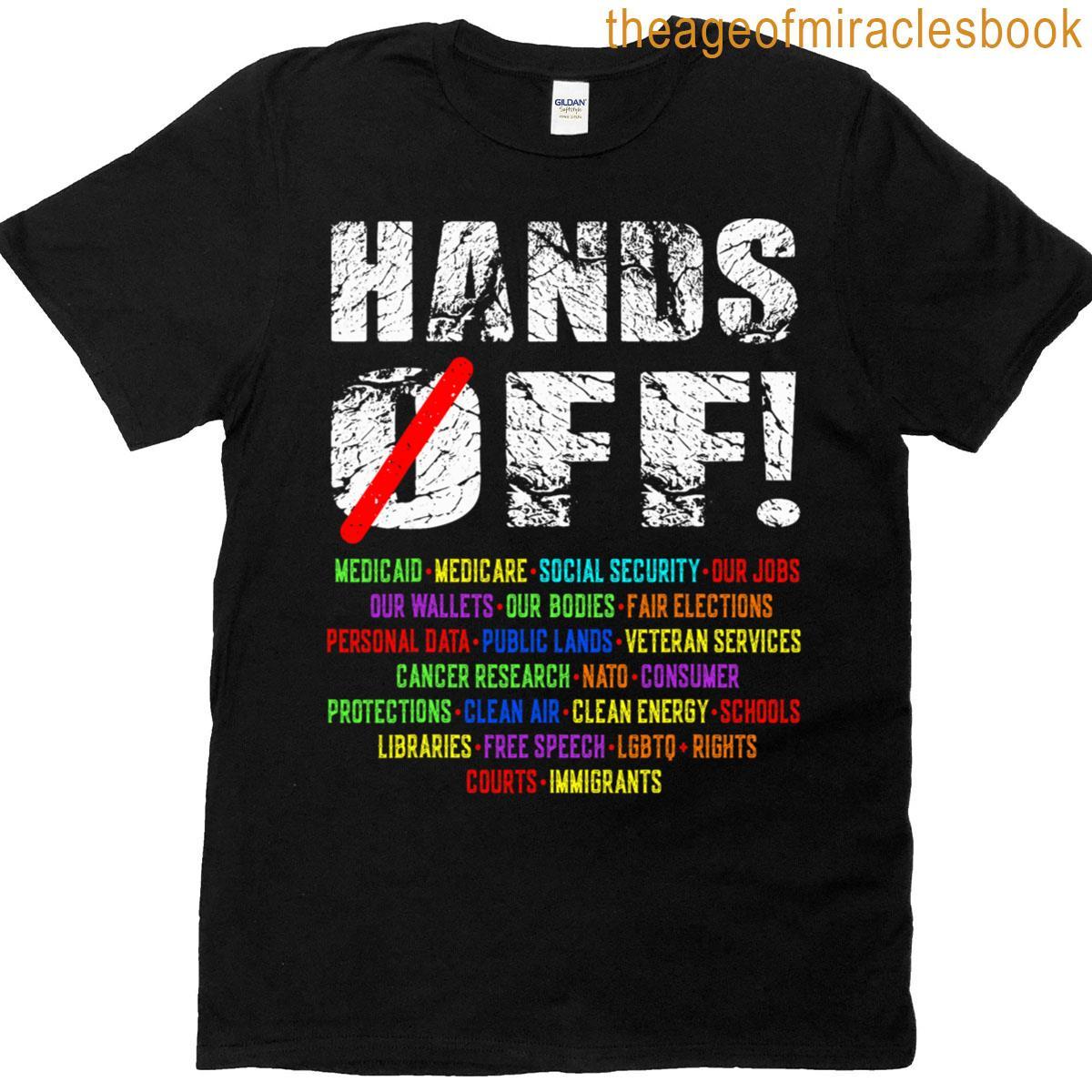 Save Democracy Resist Hands Off Social Security Protest T-shirt