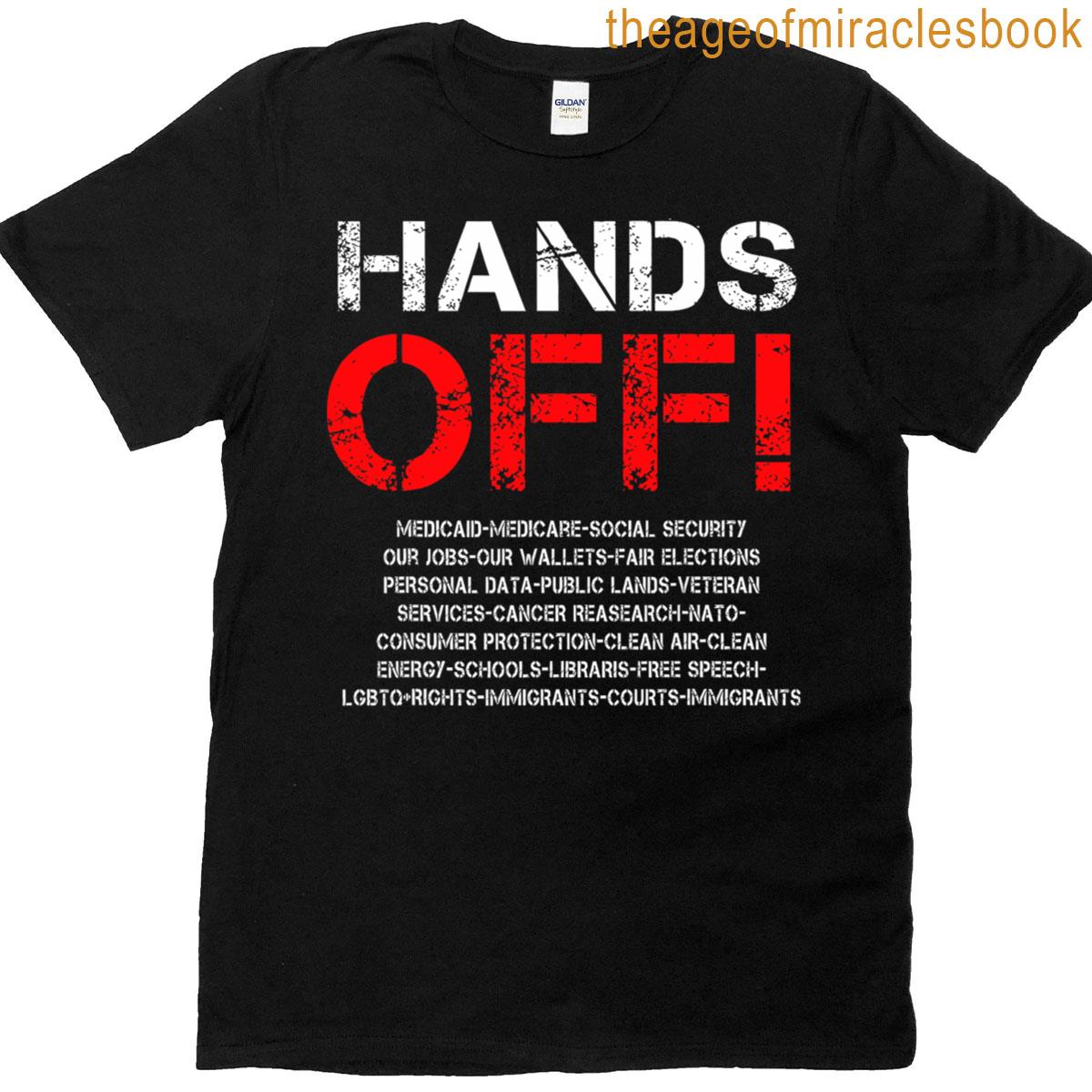 Save Democracy Resist Hands Off Social Security Protest T-shirt