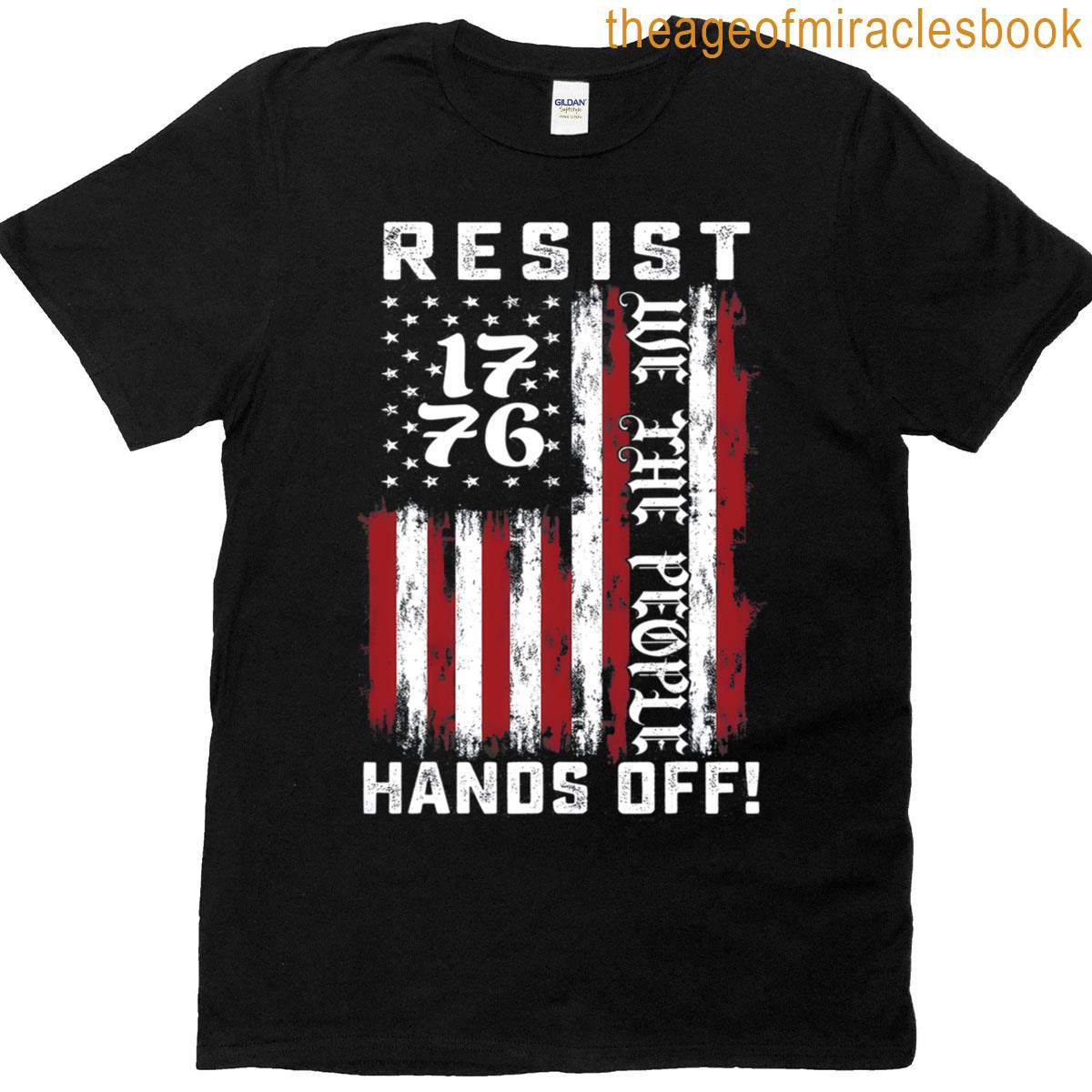 Usa Flag Hands Off Protest T-shirt