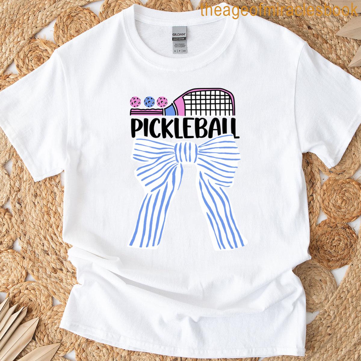 Classic Blue Stripes Pickleball Cute T-shirt