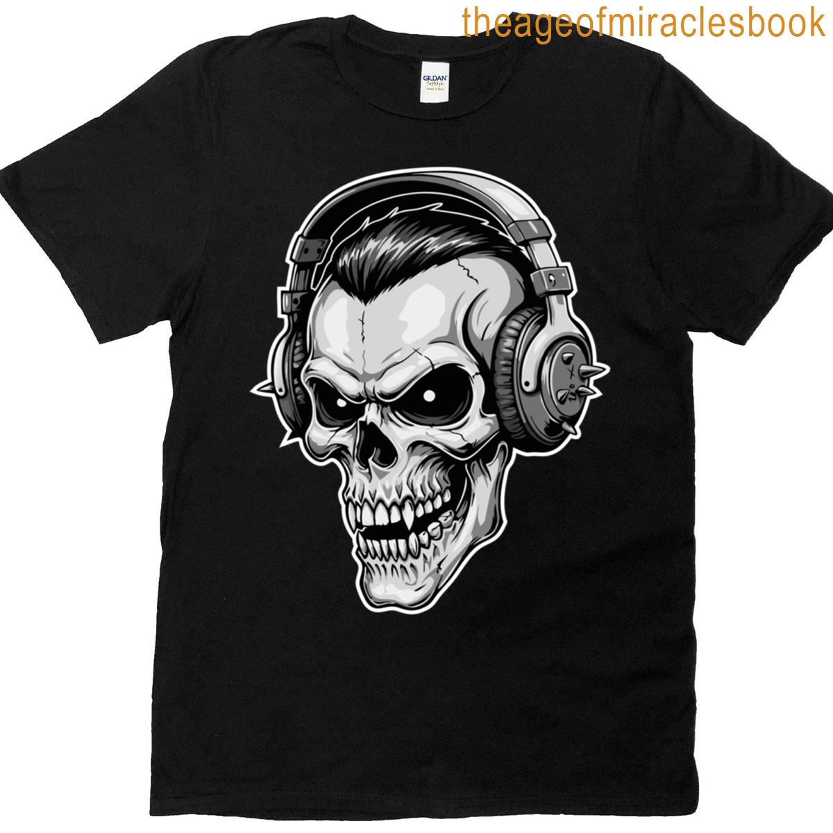 Classic Skull Headphones T-shirt