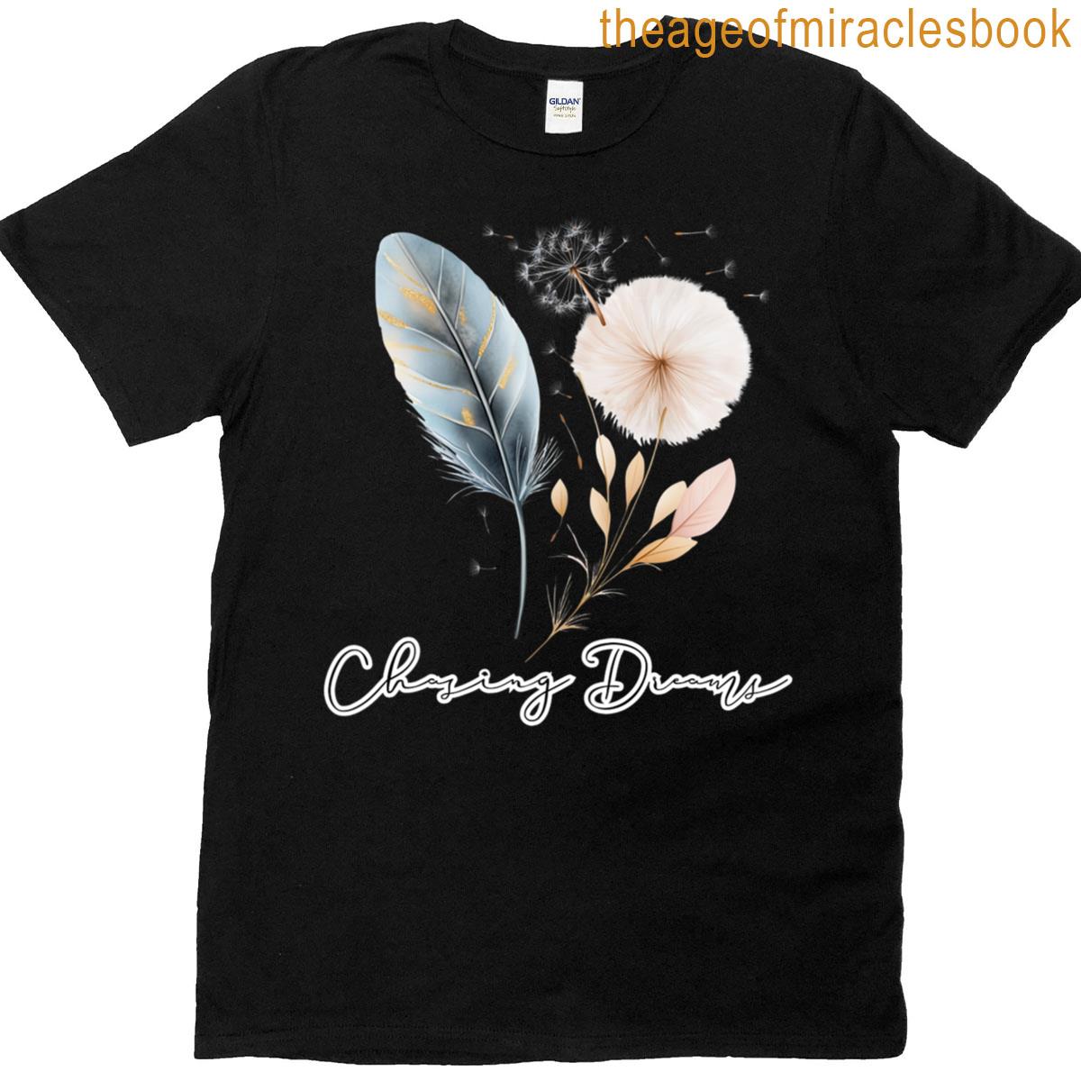 Dreams Chasing Boho Feather T-shirt