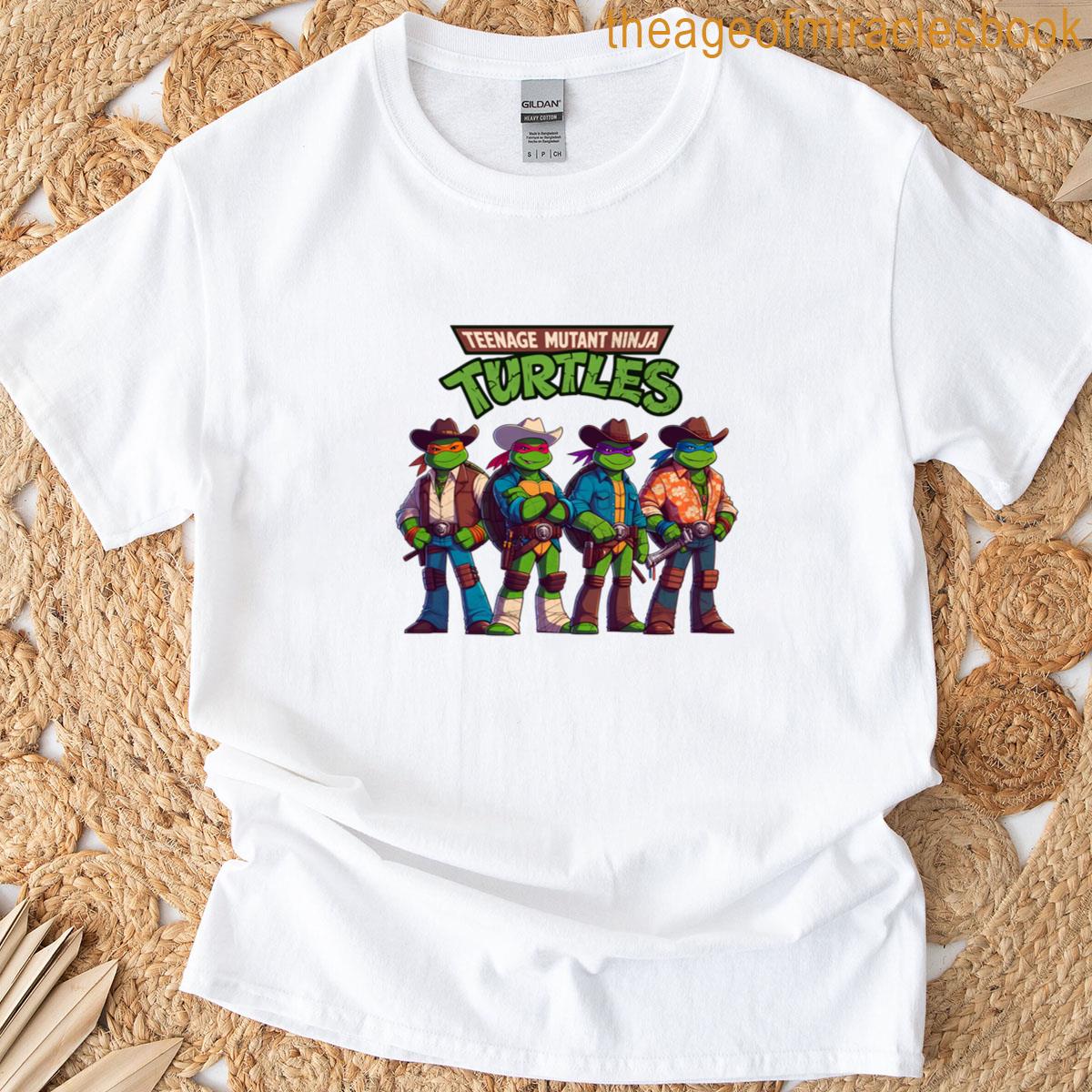 Ninja Turtle Mutants Cowbows Classic T-shirt