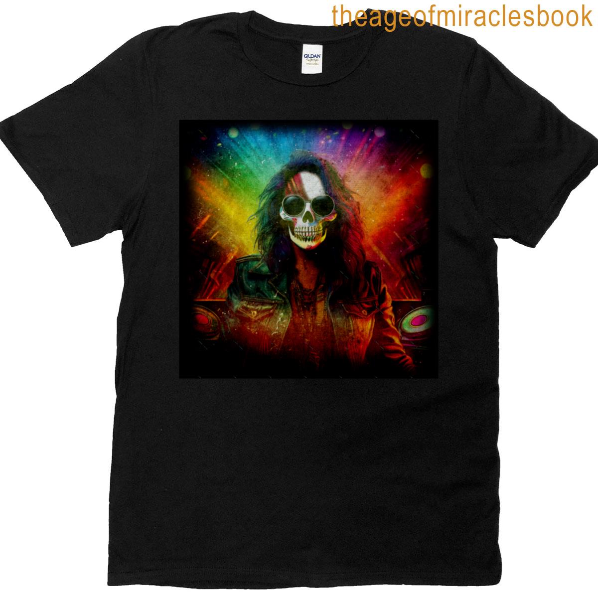 Rock Lady Skull Face T-shirt