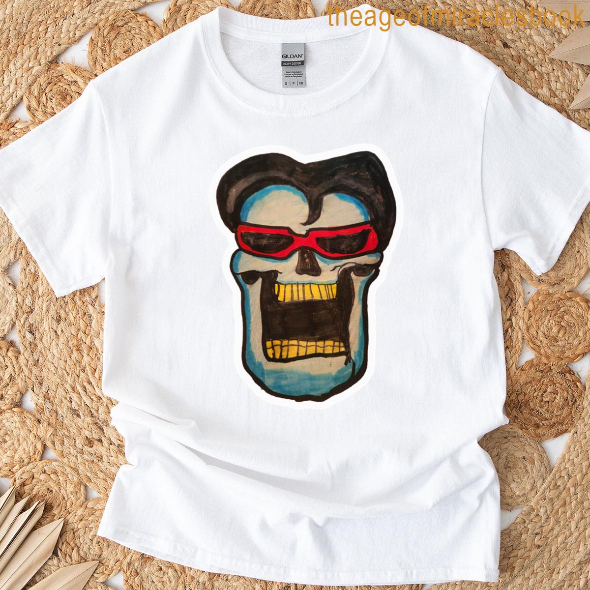 Layne Staley Skull Tattoo Drawing T-shirt