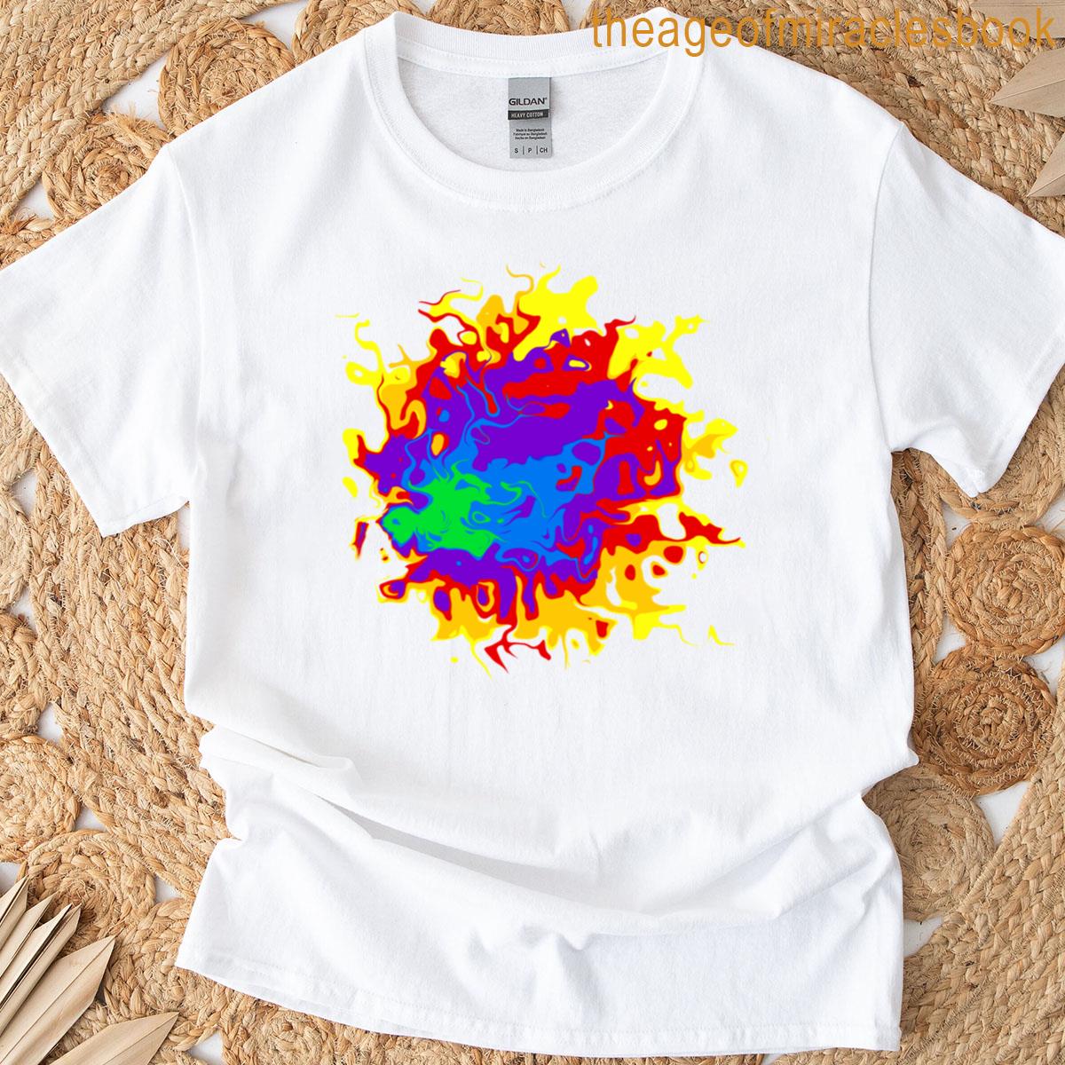 Rainbow Rorschach 9 T-shirt