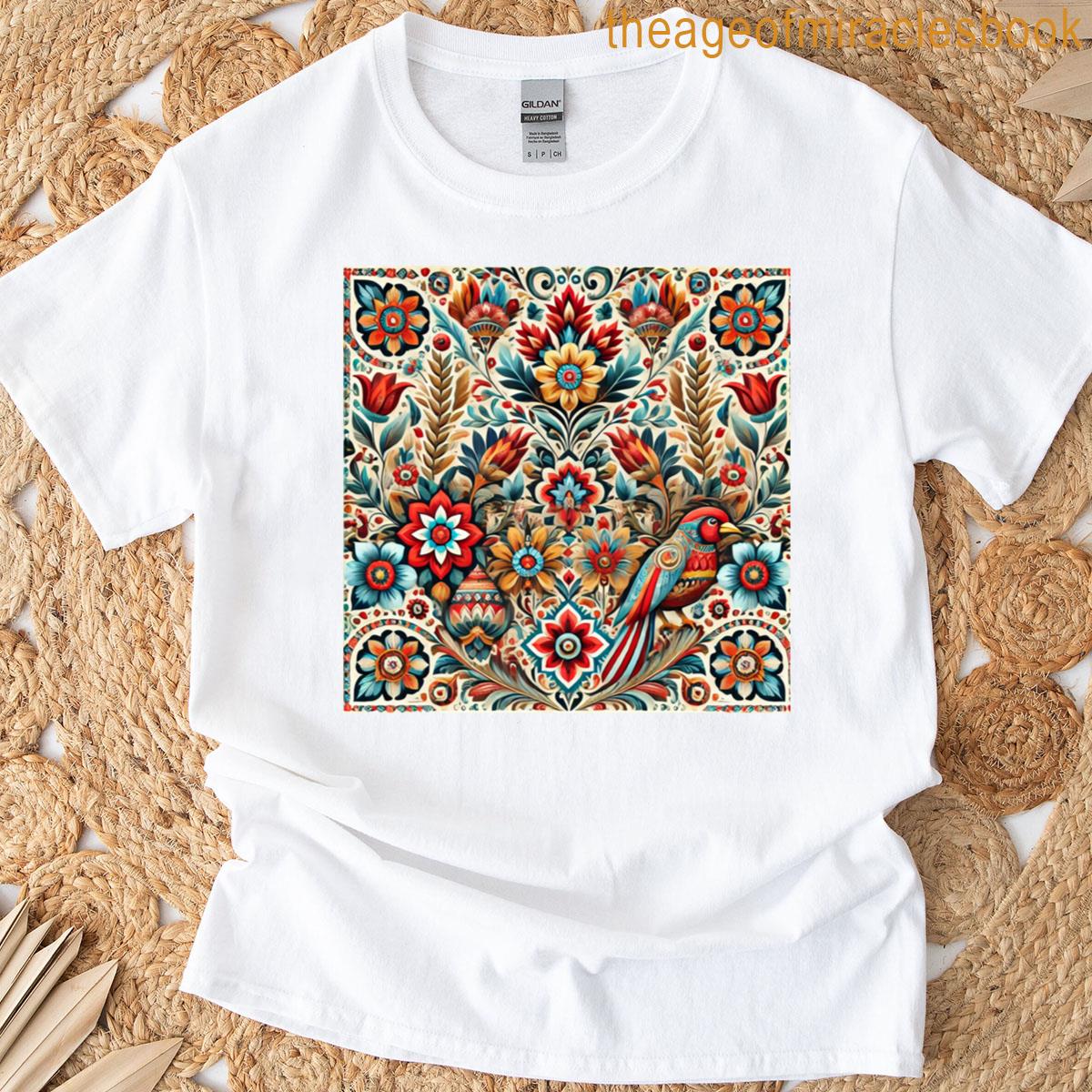 Ukrainian Folk Floral Patterns T-shirt