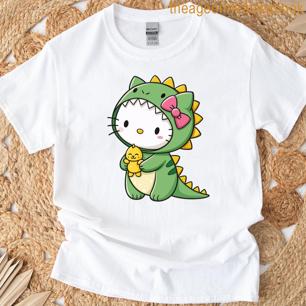 Cute Dinosaur Kitten Classic T-shirt