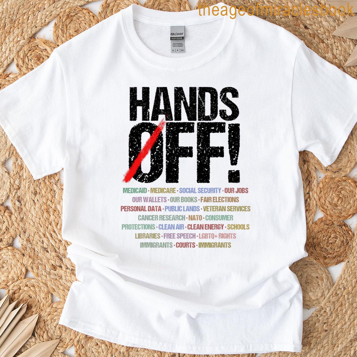 Hands Off Protest Black Logo T-shirt