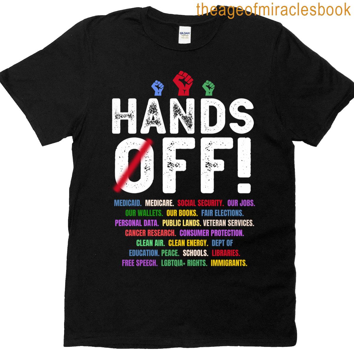 Hands Off Protest Social Security And Medicare Protest T-shirt