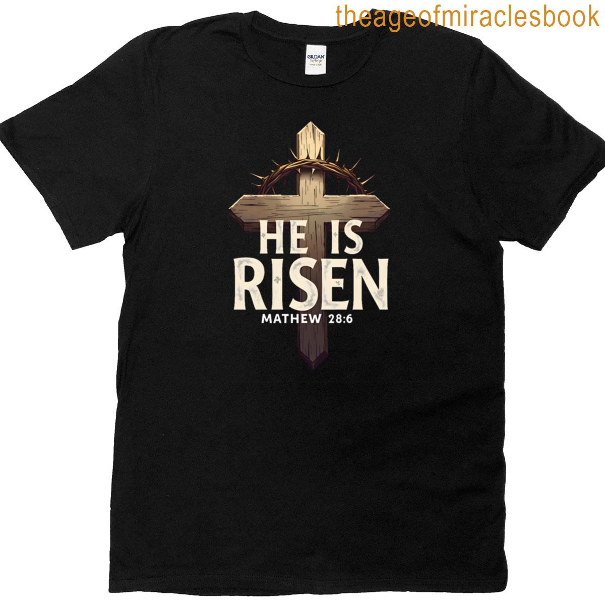 He Is Risen Cross Art Classic T-shirt