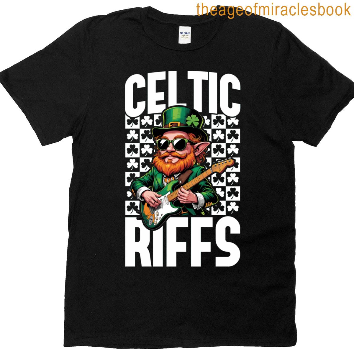 Celtic Riffs – Cool St Patrick’s Day Leprechaun Rock Active T-shirt Celtic Riffs – Cool St Patrick’s Day Leprechaun Rock Active T-shirt