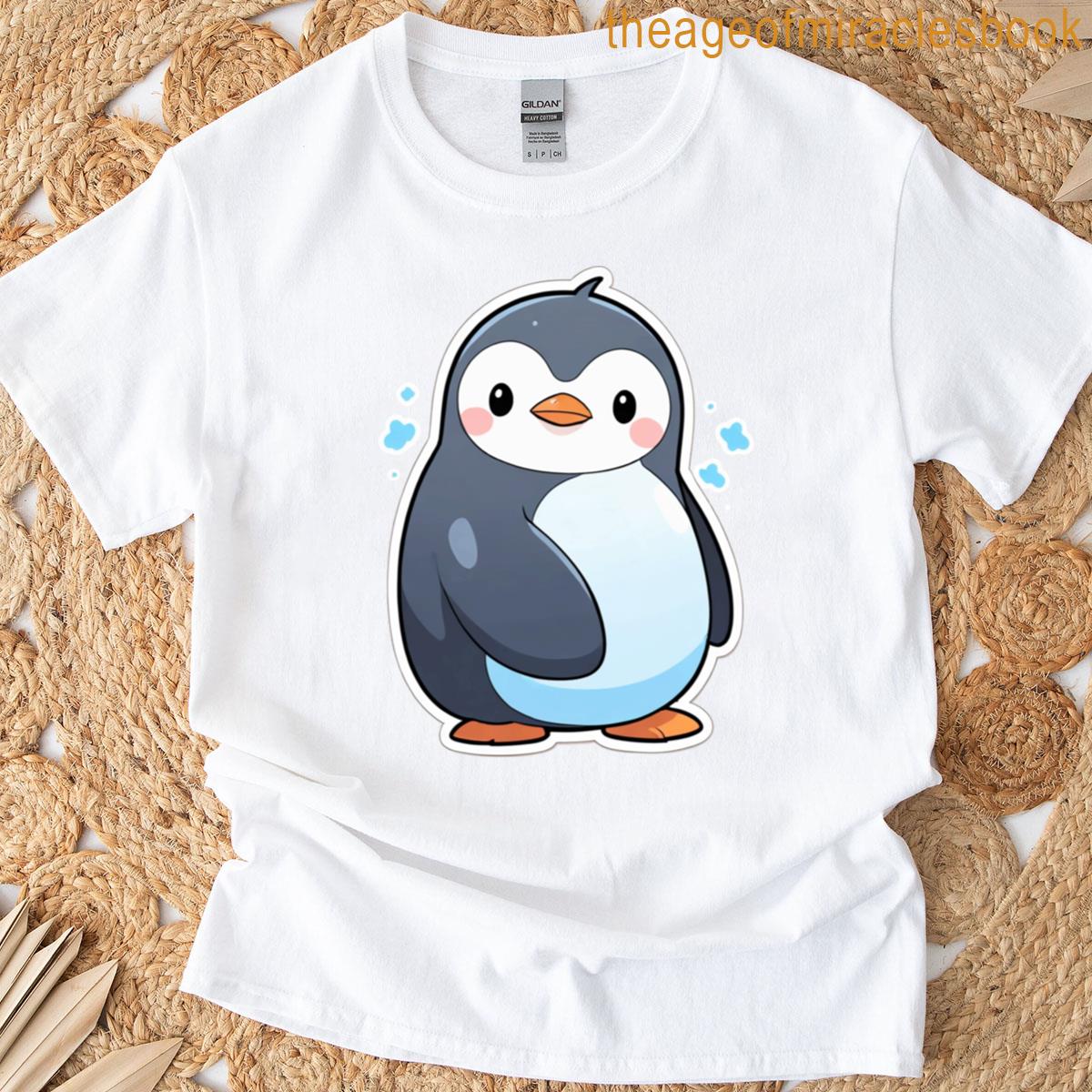 Cute Penguin Sticker T-shirt