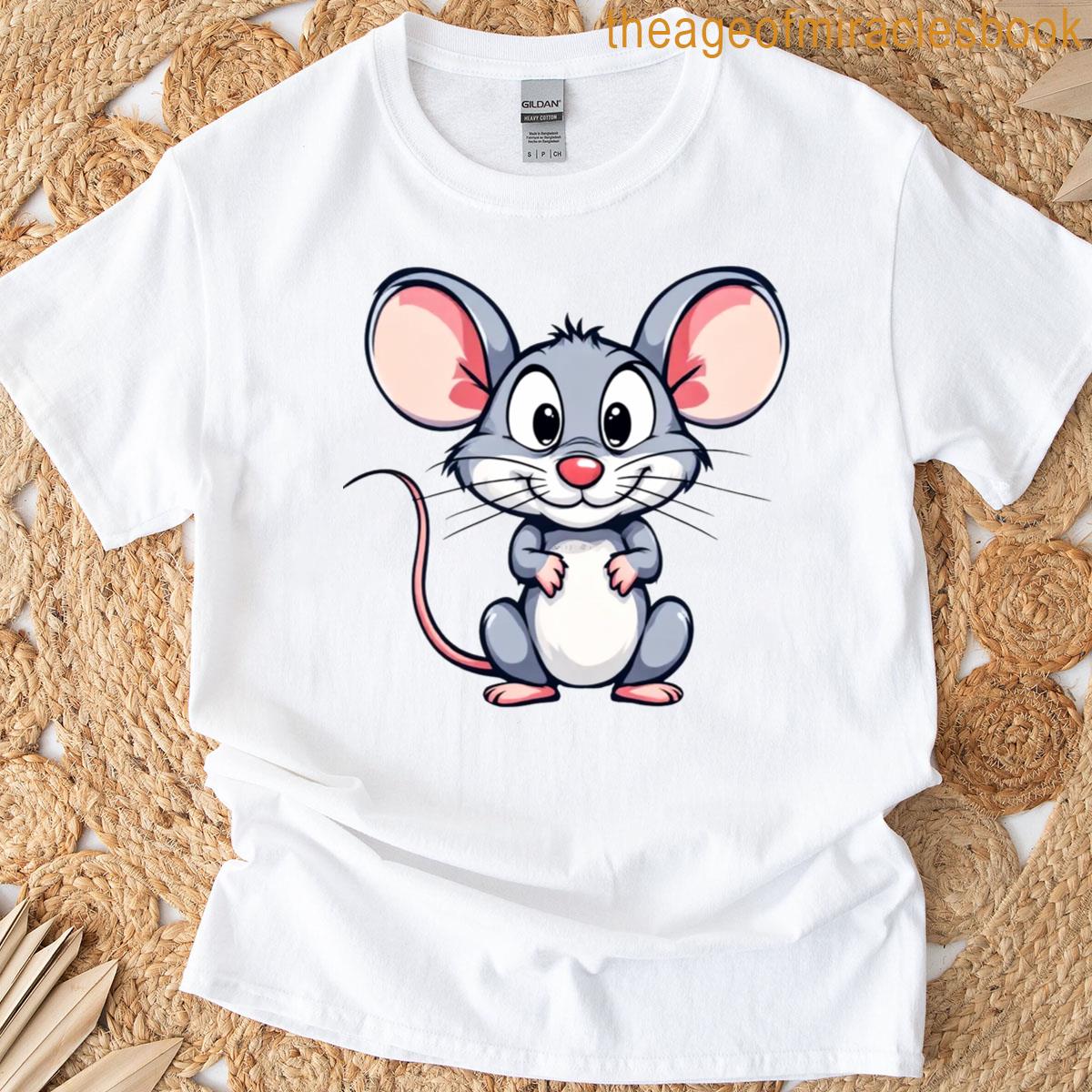 Happy Cartoon Mouse T-shirt