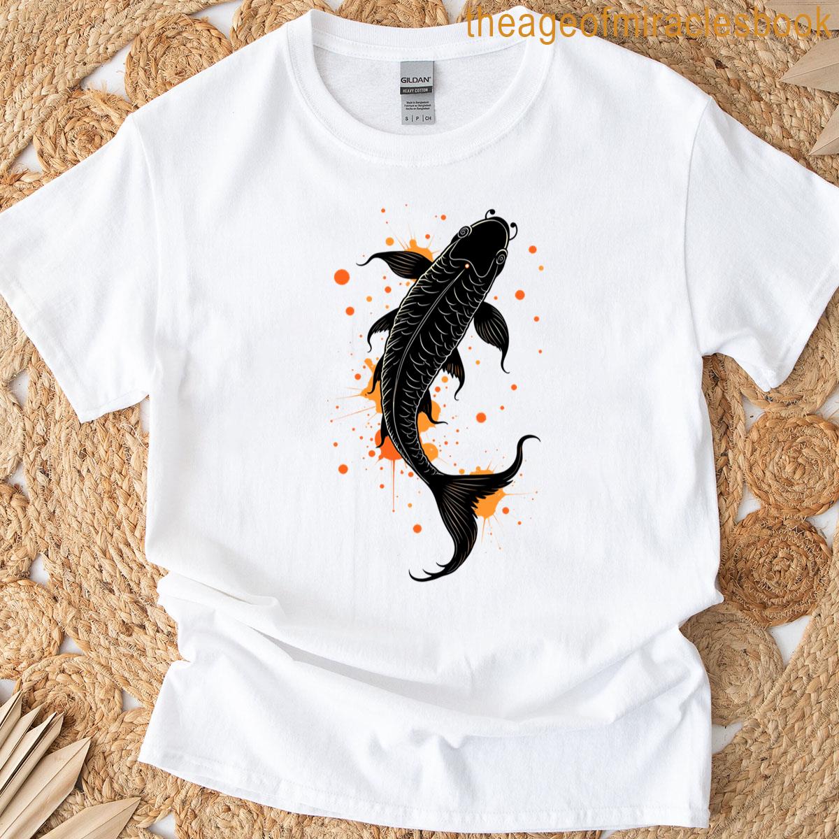 Koi Fish Calligraphy T-shirt