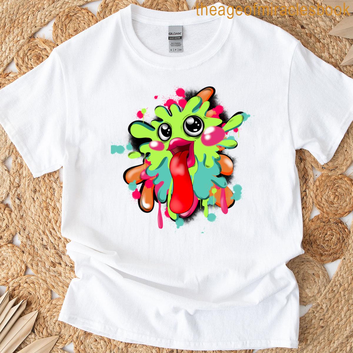 Neon Splash Monster T-shirt