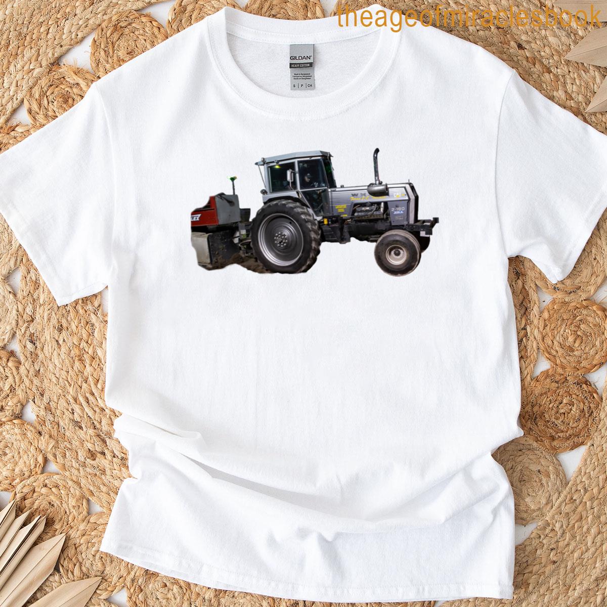 Tractor Pulling White 2 80 In Ste Famille T-shirt