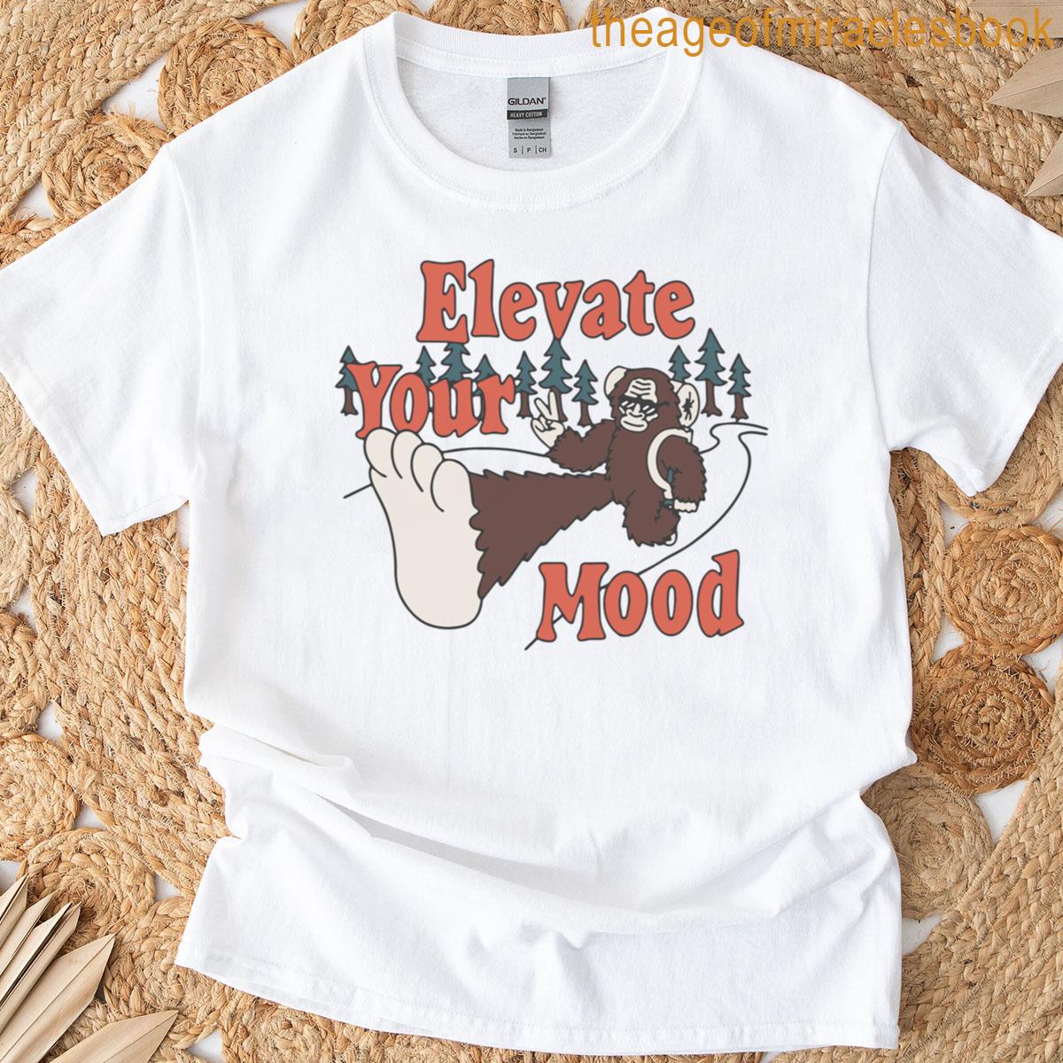 Active Cartoon Alpine Mountains Explore Camping T-shirt