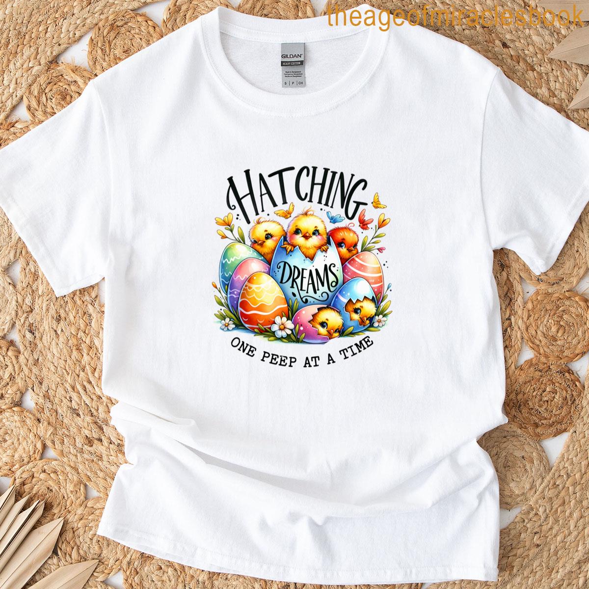 Hatching Dreams Cute Chick Art T-shirt
